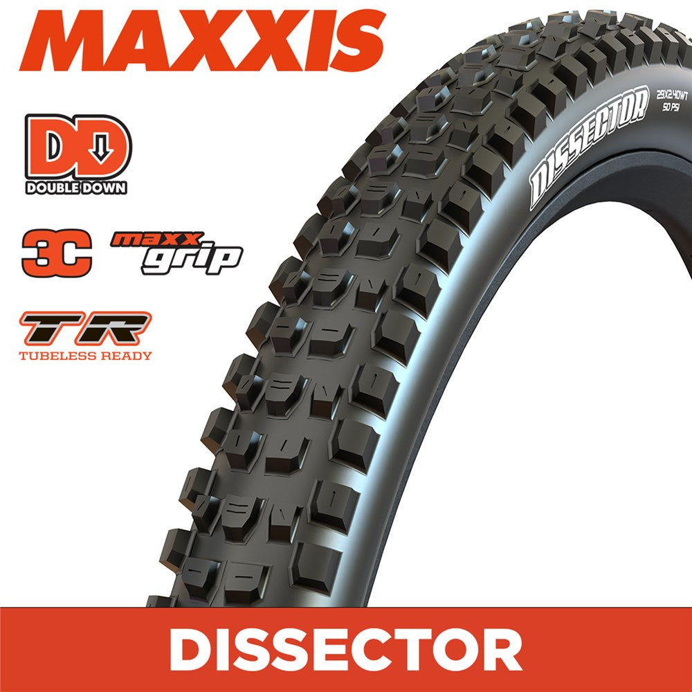 MAXXIS Dissector G2 - 29 X 2.40 Folding DD 120x2 3C MaxxGrip TR - Black