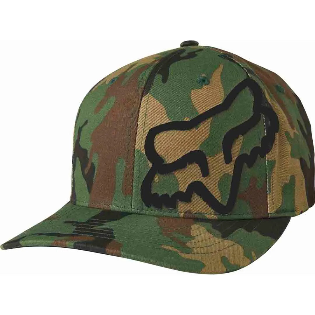 Fox Head Green Camo Flexfit Hat