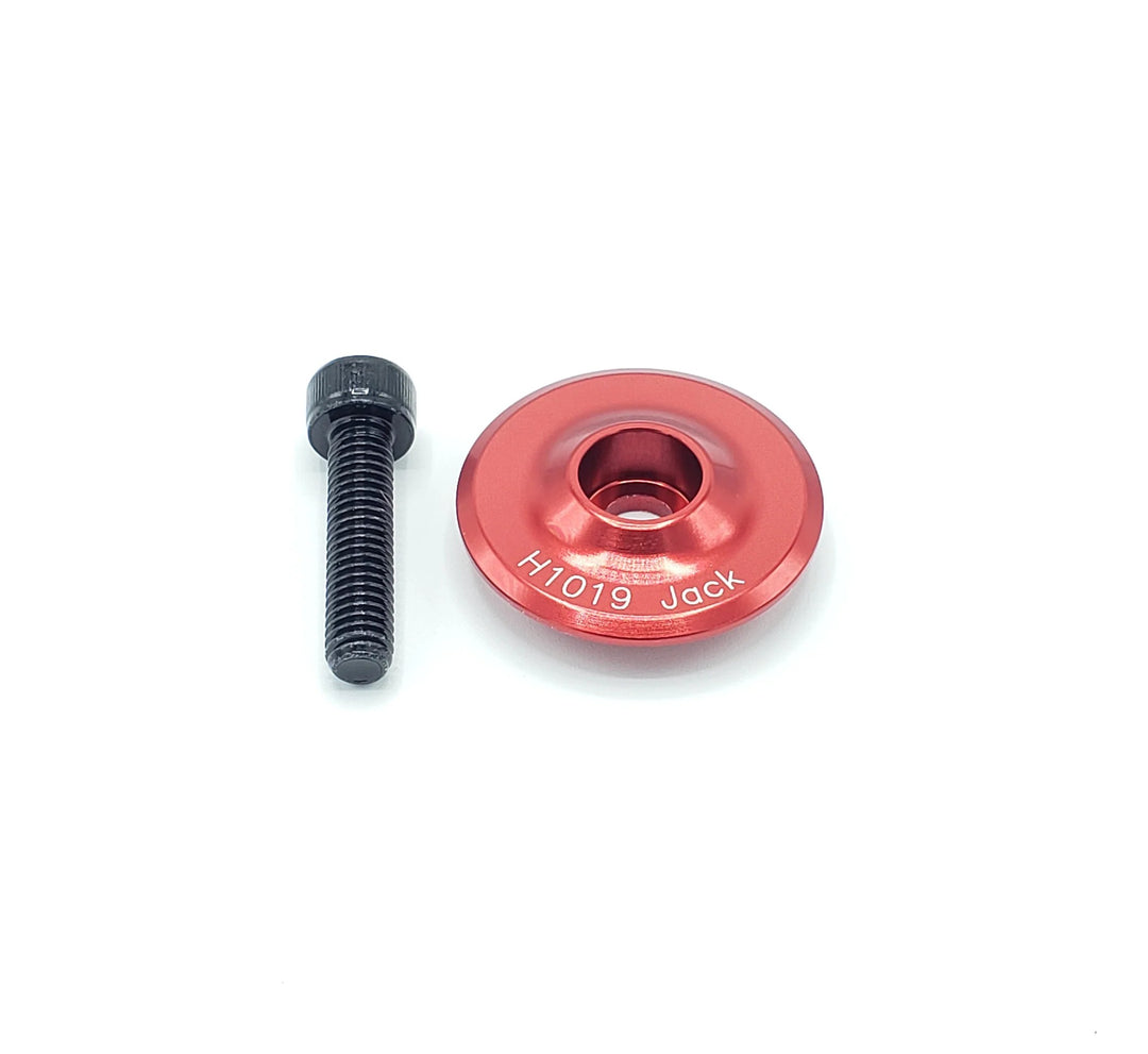 Vision Alloy Headset Top Cap – Shiny Red, Jack Logo