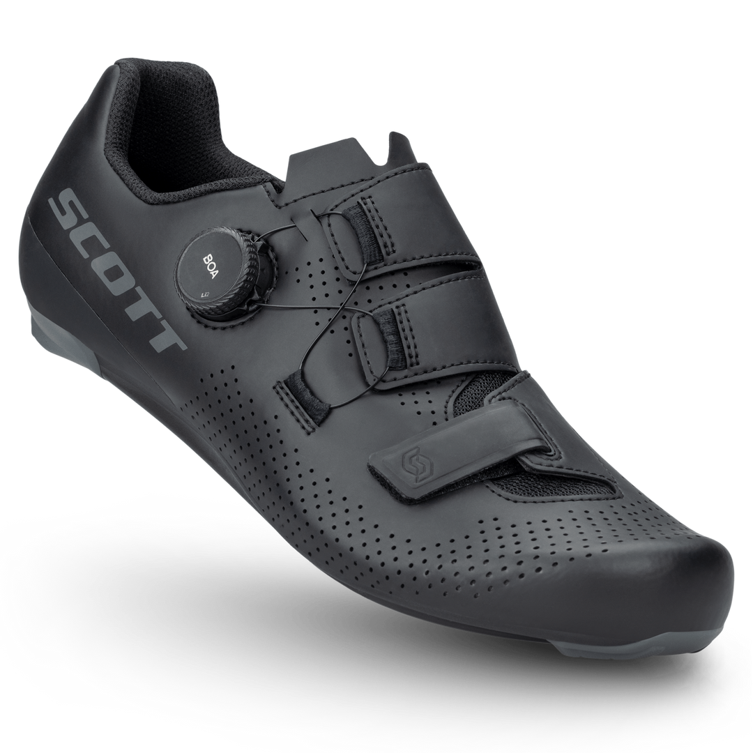 Scott Road Team BOA Shoe - Matt Black/Dark Grey