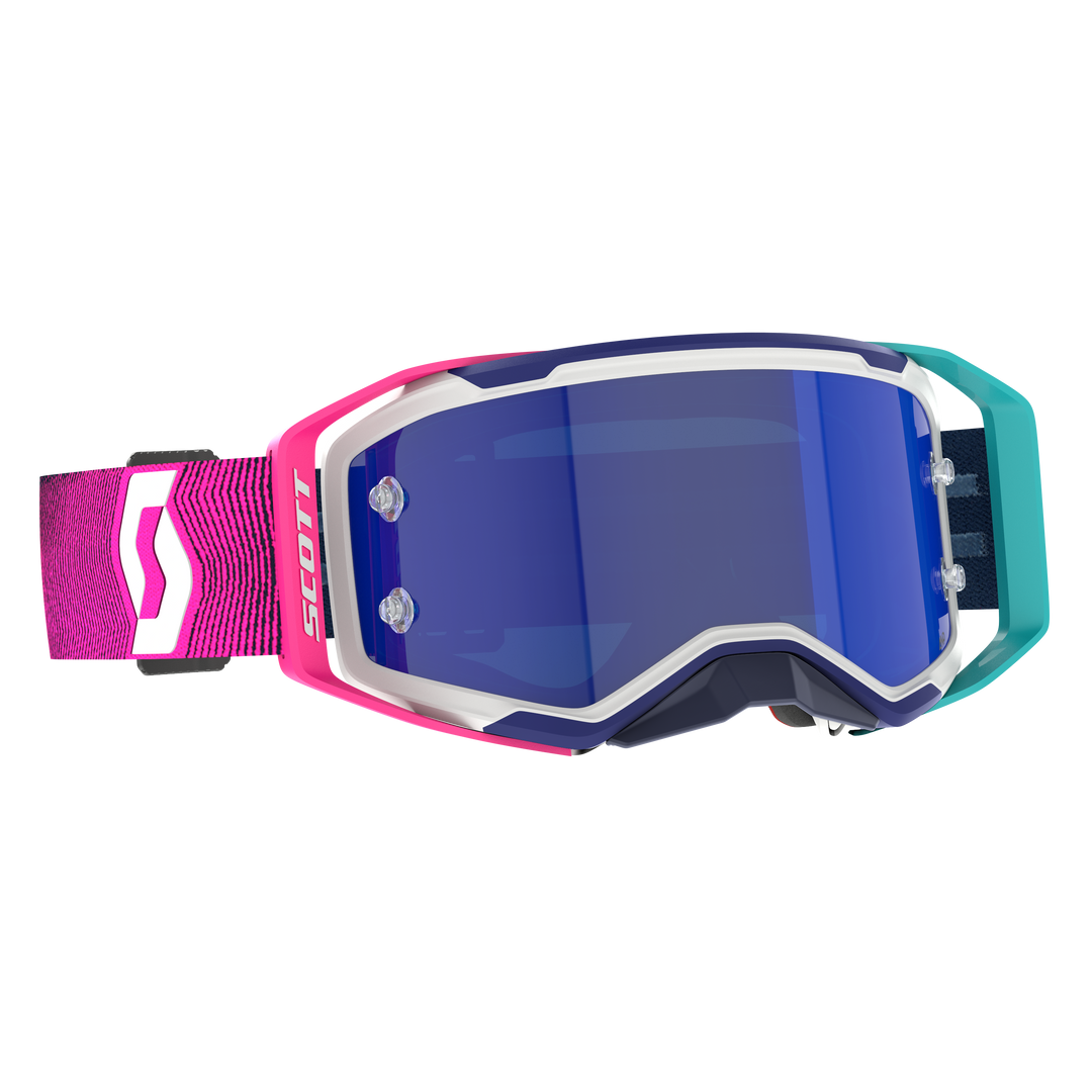 Scott Prospect 2.0 AMP Chrome Goggle - Stealth Blue/Radiant Pink (1)