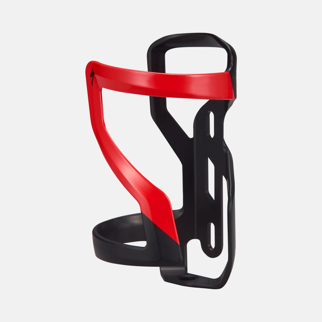 Zee Cage II Left - Matte Black/Flo Red