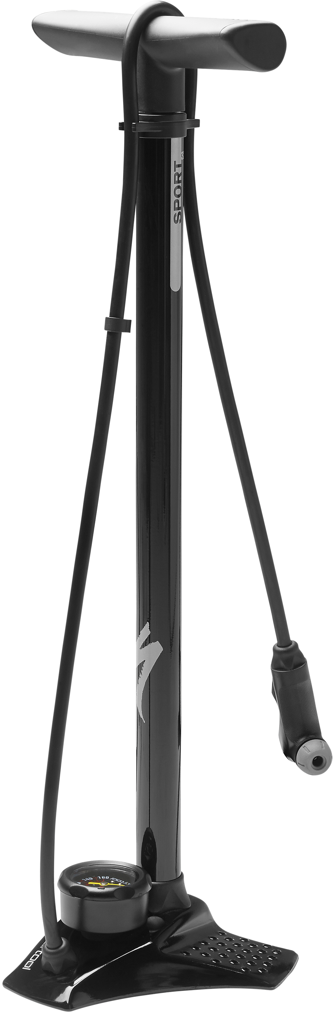 AIR TOOL SPORT STEEL SWITCHHITTER II FLOOR PUMP BLK