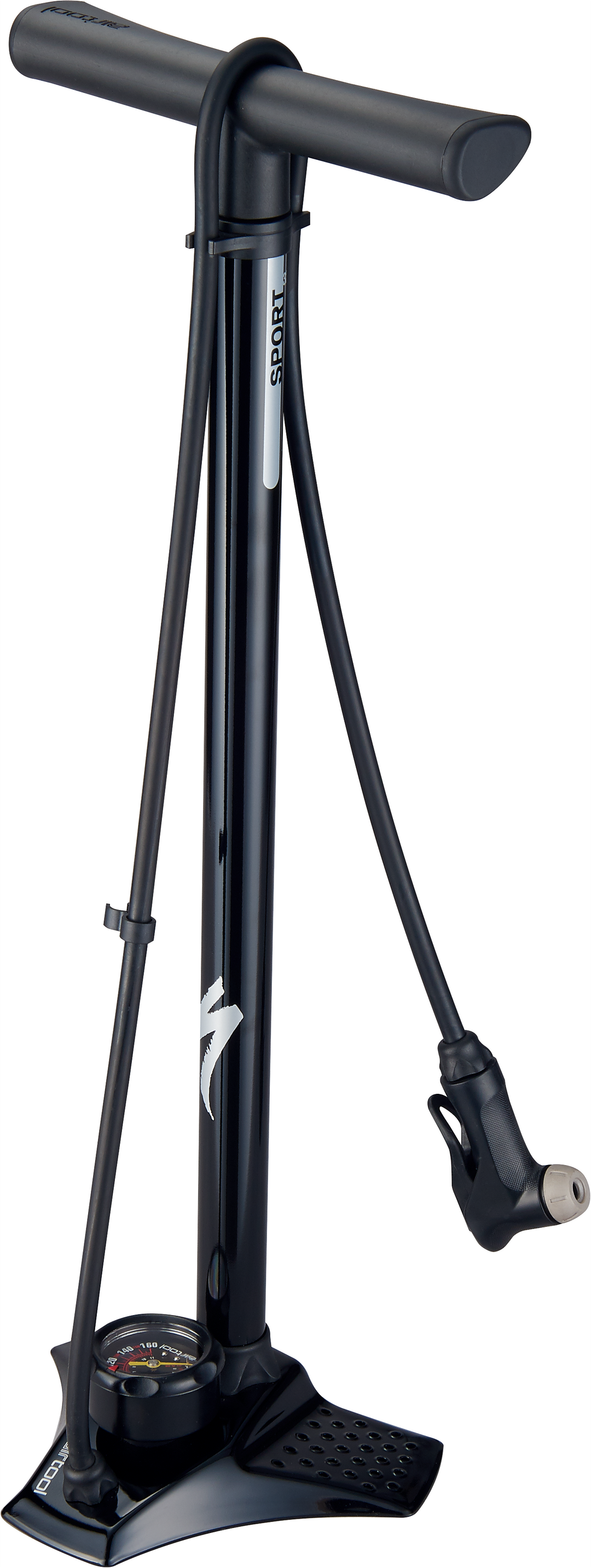 AIR TOOL SPORT STEEL SWITCHHITTER II FLOOR PUMP BLK