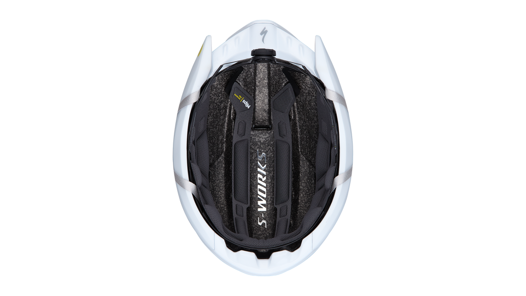 S-Works Evade 4 Helmet — Matte White (Round Fit)