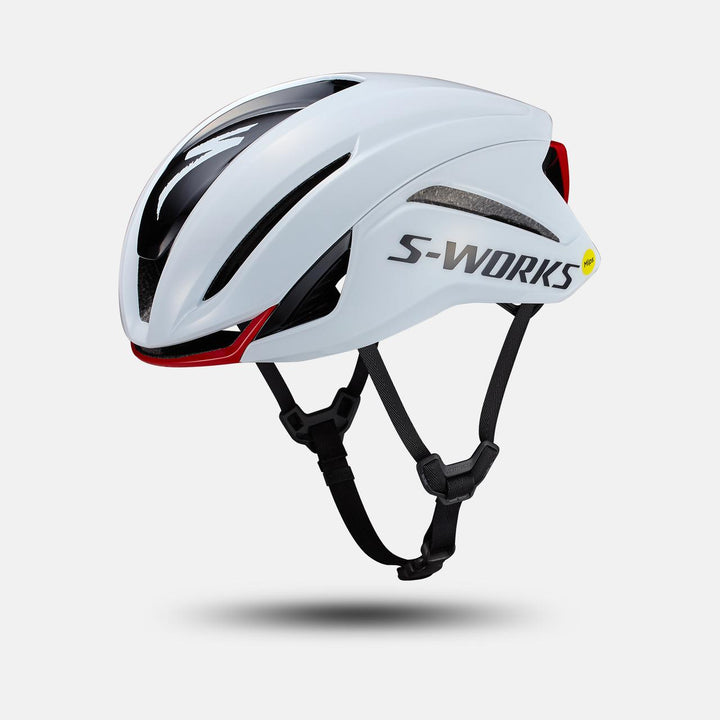 S-Works Evade 4 Helmet - White/Red Hero-Square