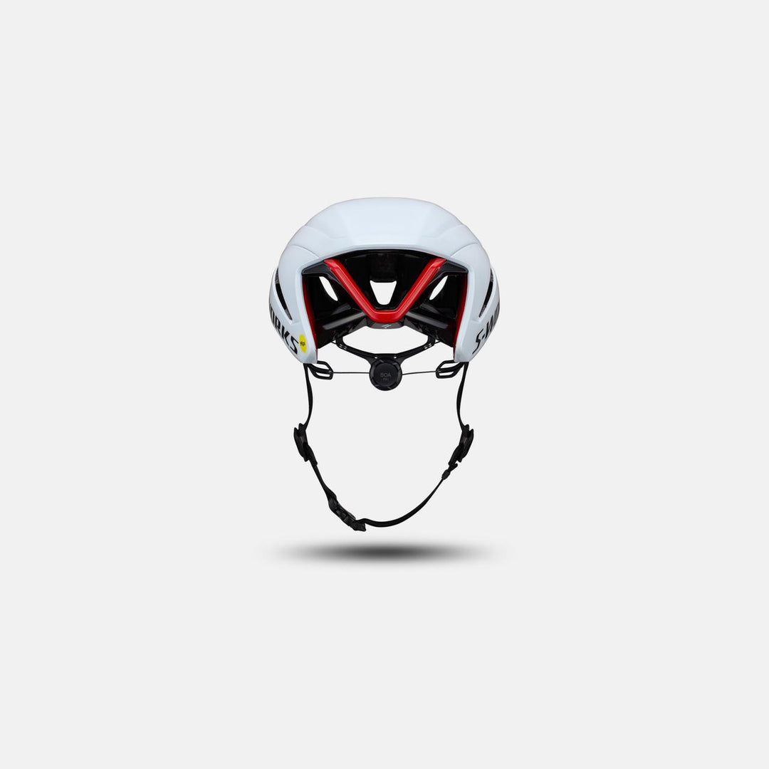 S-Works Evade 4 Helmet - White/Red Rear