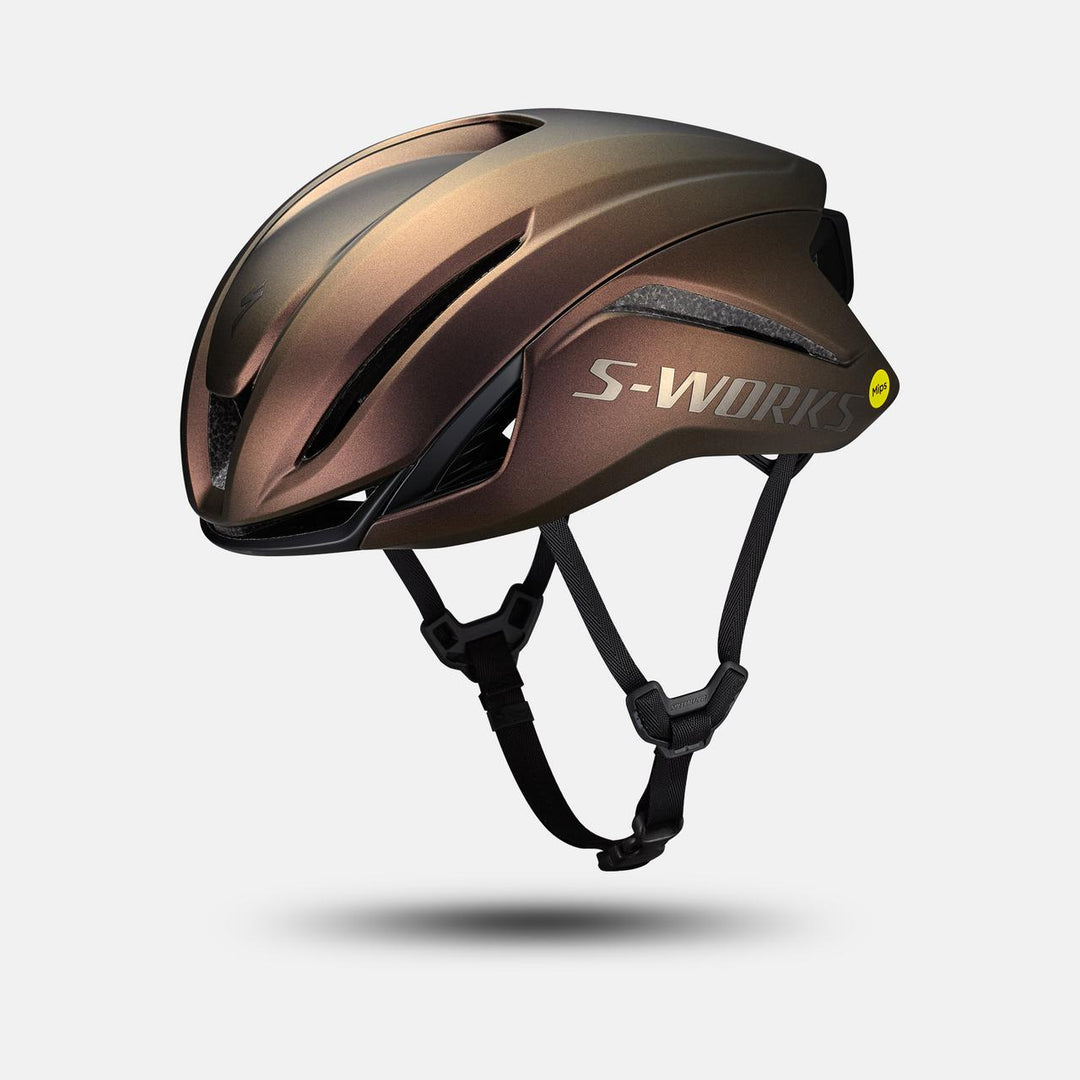 S-Works Evade 4 Helmet - Satin Root Beer Hero-Square