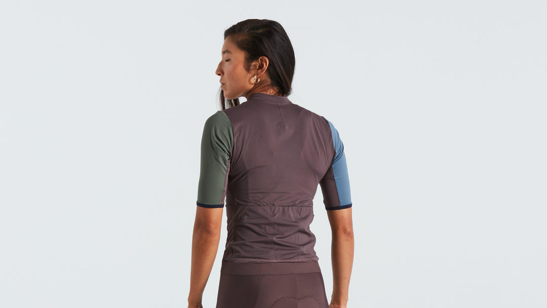 Women's Prime Short Sleeve Jersey Birch White/Multi Gather M