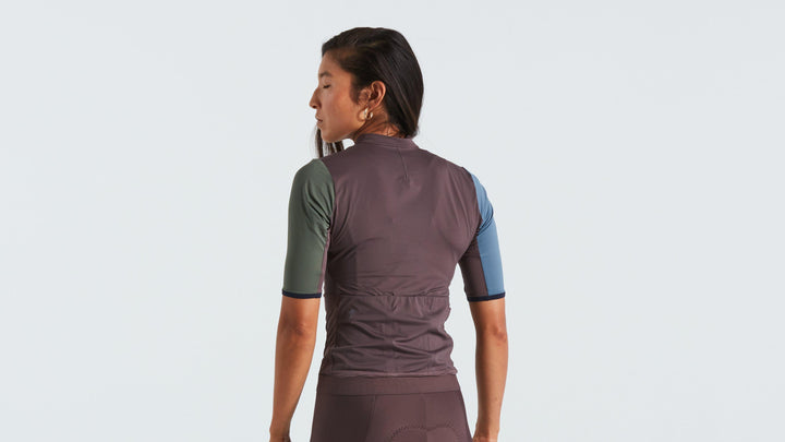 Women's Prime Short Sleeve Jersey Birch White/Multi Gather M