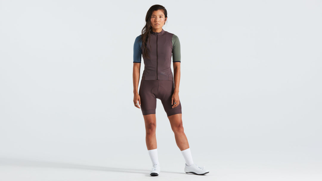 Women's Prime Short Sleeve Jersey Birch White/Multi Gather M