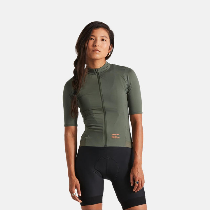 Women's Prime Short Sleeve Jersey Birch White/Multi Gather M