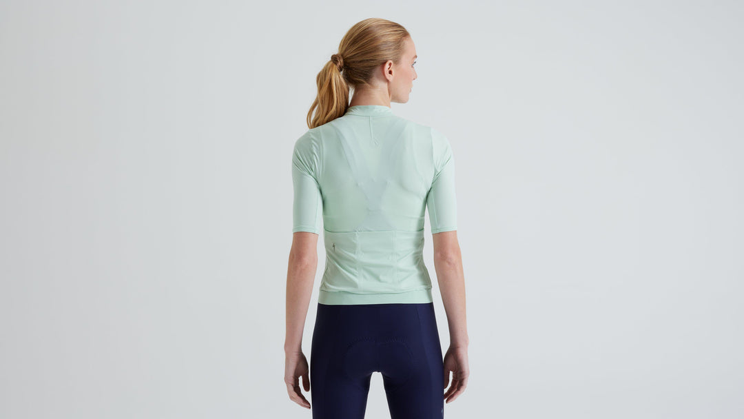 Women's Prime Short Sleeve Jersey Birch White/Multi Gather M