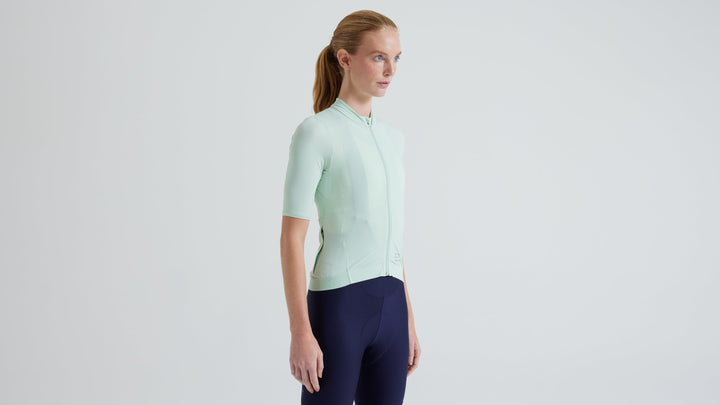 Women's Prime Short Sleeve Jersey Birch White/Multi Gather M