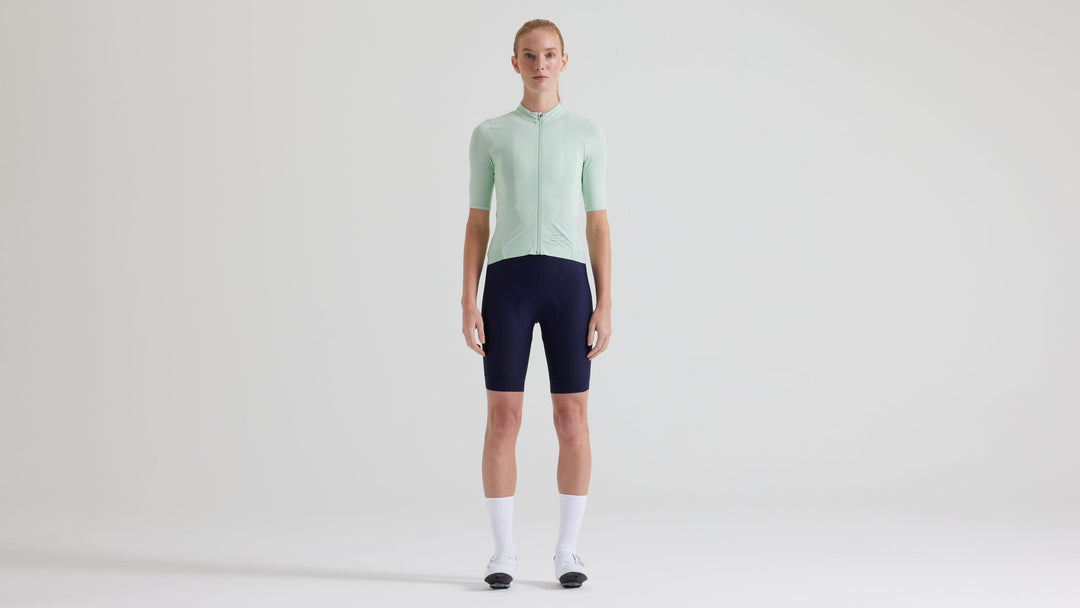 Women's Prime Short Sleeve Jersey Birch White/Multi Gather M