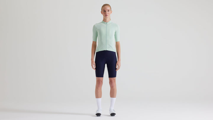 Women's Prime Short Sleeve Jersey Birch White/Multi Gather M