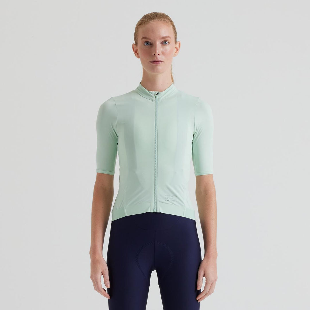 Women's Prime Short Sleeve Jersey Birch White/Multi Gather M