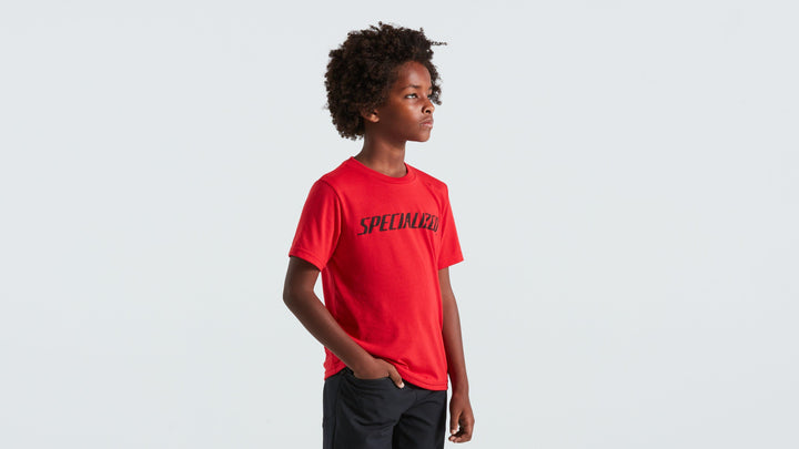 Youth Wordmark Short Sleeve T-Shirt L