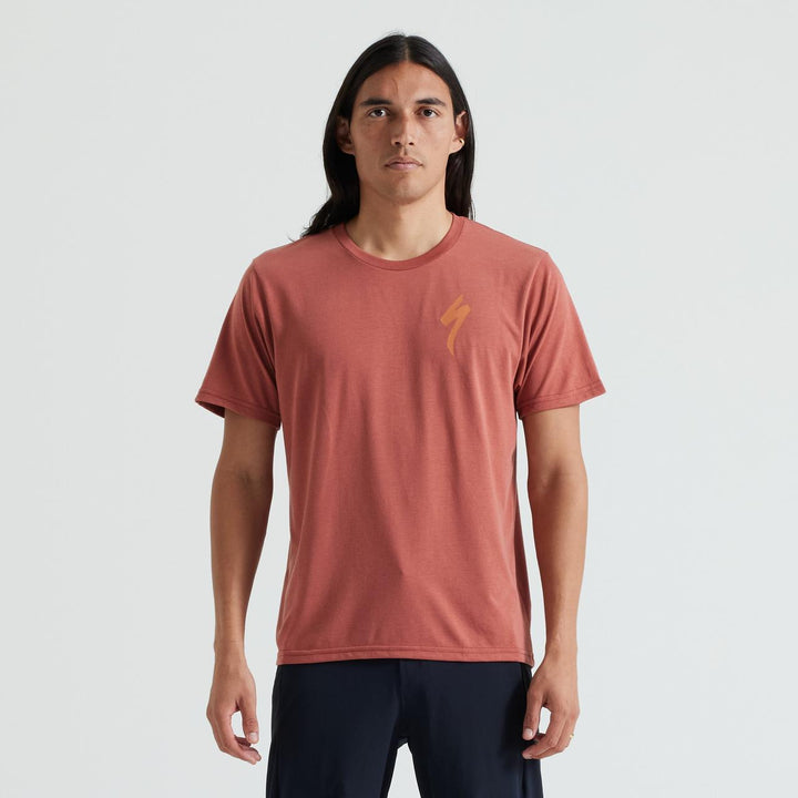 Men's S-Logo Short Sleeve T-Shirt Terra Cotta XS