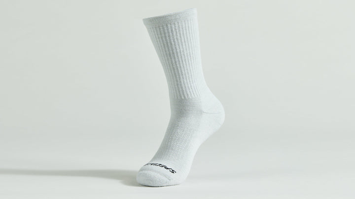Merino Midweight Tall Logo Socks Black S