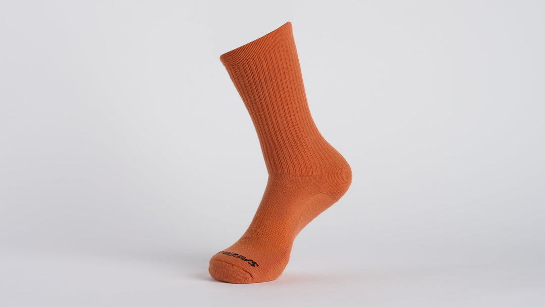 Merino Midweight Tall Logo Socks Black S