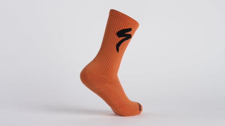 Merino Midweight Tall Logo Socks Black S