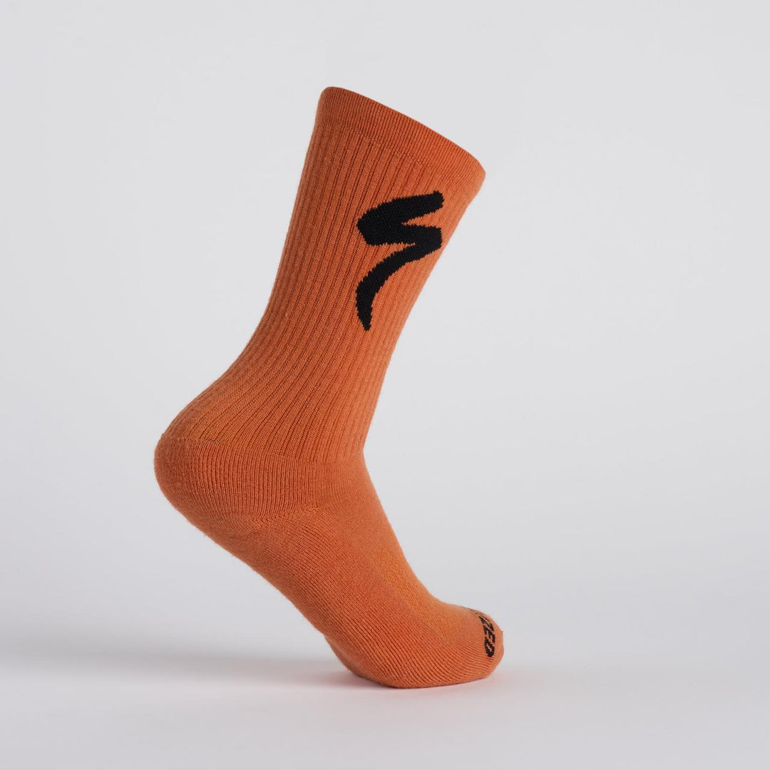 Merino Midweight Tall Logo Socks Black S