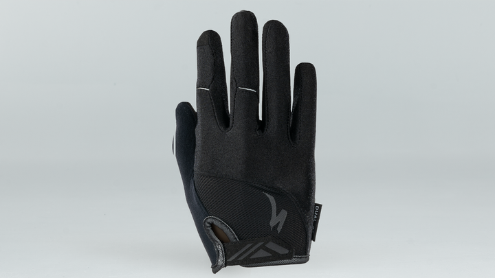 Women's Body Geometry Dual-Gel Long Finger Gloves BLK Dusty Rose M