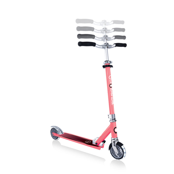Globber FLOW ELEMENT Scooter with lights - Coral Pink