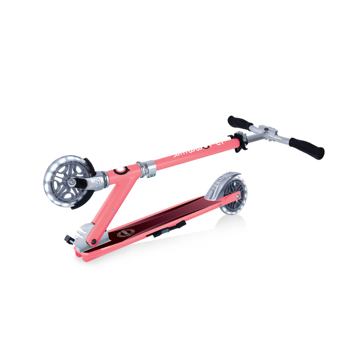 Globber FLOW ELEMENT Scooter with lights - Coral Pink