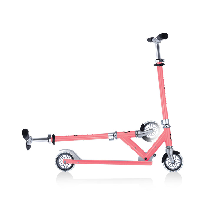 Globber FLOW ELEMENT Scooter with lights - Coral Pink