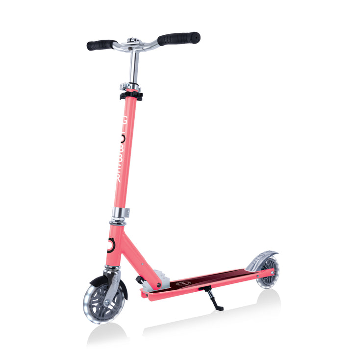 Globber FLOW ELEMENT Scooter with lights - Coral Pink