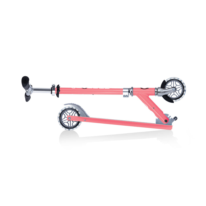 Globber FLOW ELEMENT Scooter with lights - Coral Pink