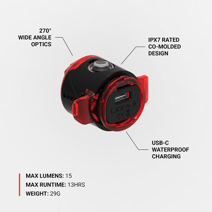 Lezyne Femto USB C Drive REAR