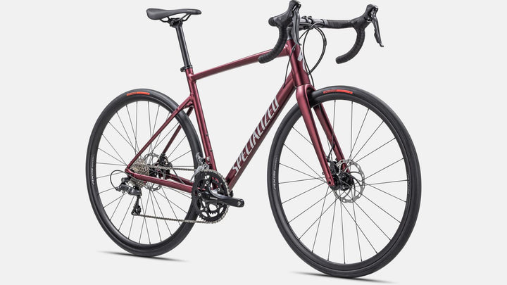 Allez SATIN MAROON/SILVER DUST/FLO RED - Mackay Cycles - [product_SKU] - Specialized