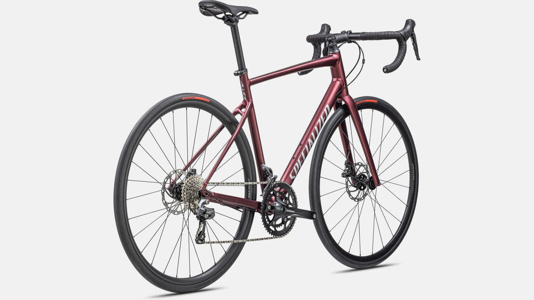 Allez SATIN MAROON/SILVER DUST/FLO RED - Mackay Cycles - [product_SKU] - Specialized