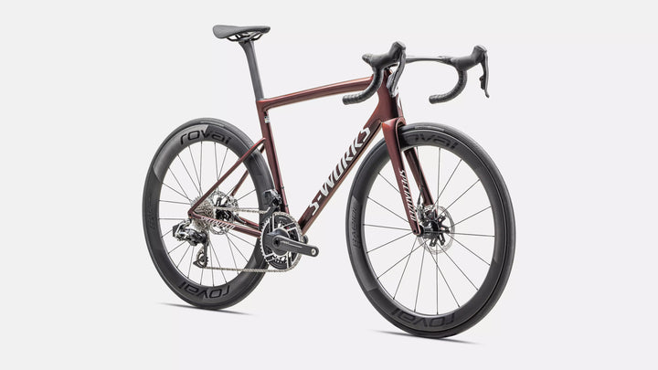 S-Works Tarmac SL8 - SRAM Red - Gloss Solidity / Red To Black Pearl / Metallic White Silver
