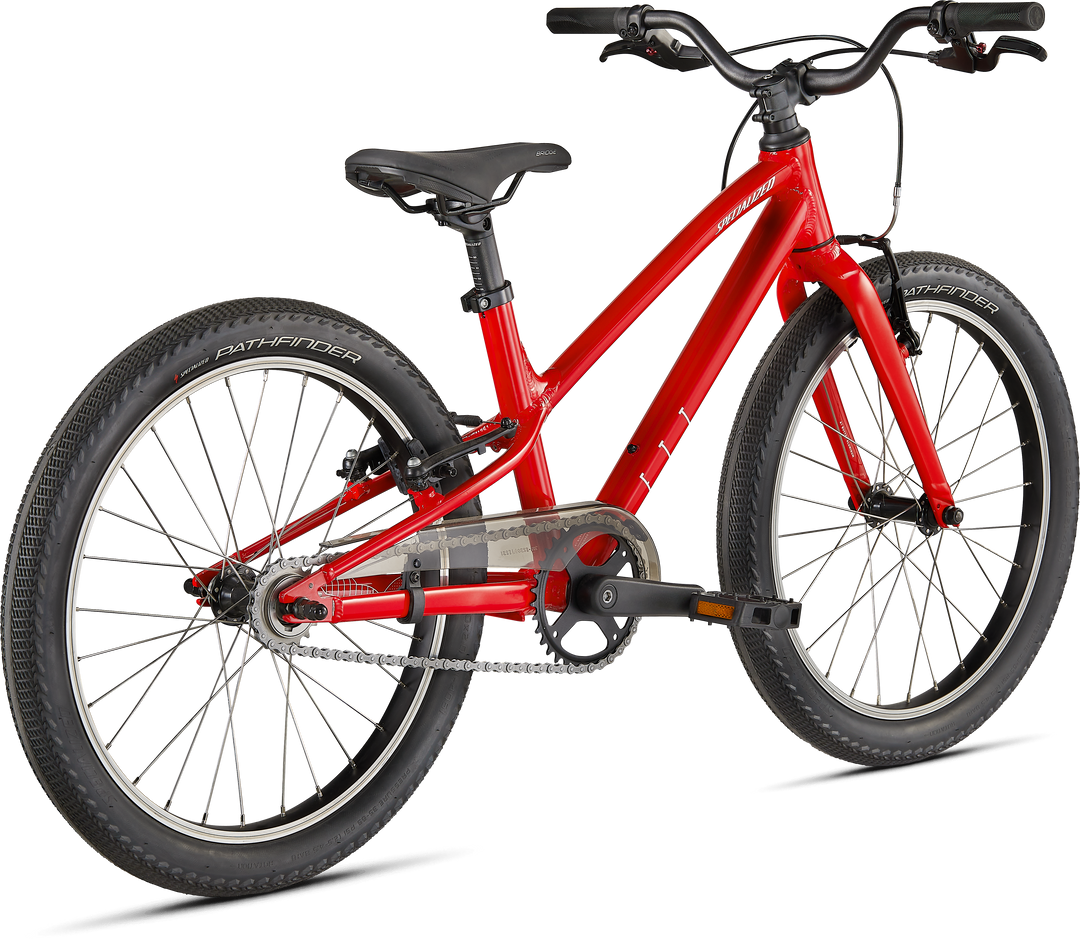 JETT 20 SINGLE SPEED GLOSS FLO RED / WHITE