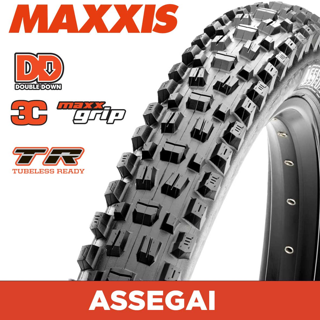 MAXXIS Mountain - ASSEGAI - 29X2.50 - 3C MAXXGRIP / DD / TR - Foldable 120X2 TPI E25