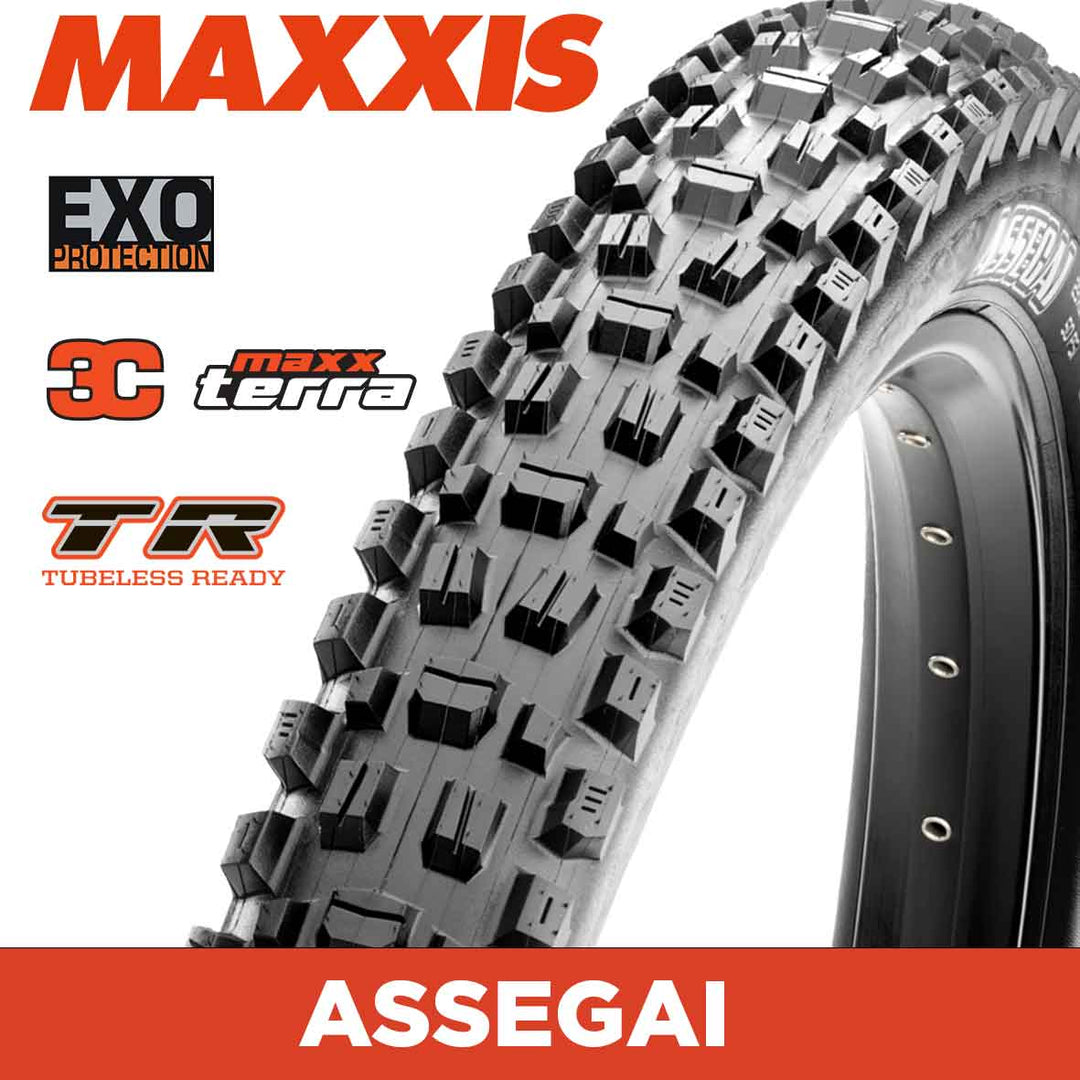 Maxxis Assegai - 27.5 X 2.50 WT - Folding TR - EXO 60 TPI - 3C MaxxTerra - Black