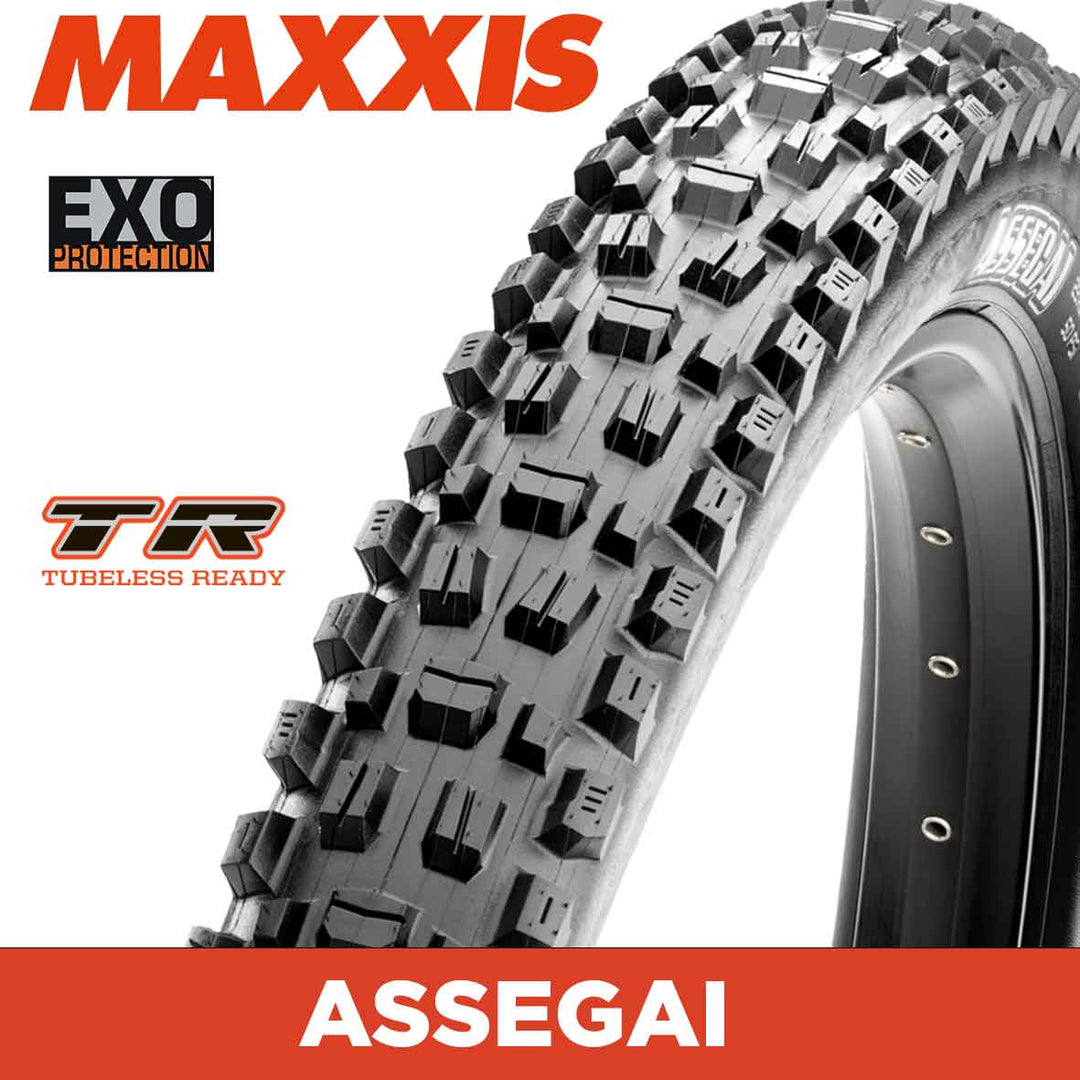 Maxxis Assegai - 29 X 2.50 WT - Folding TR - EXO 60 TPI - Dual Compound - Black
