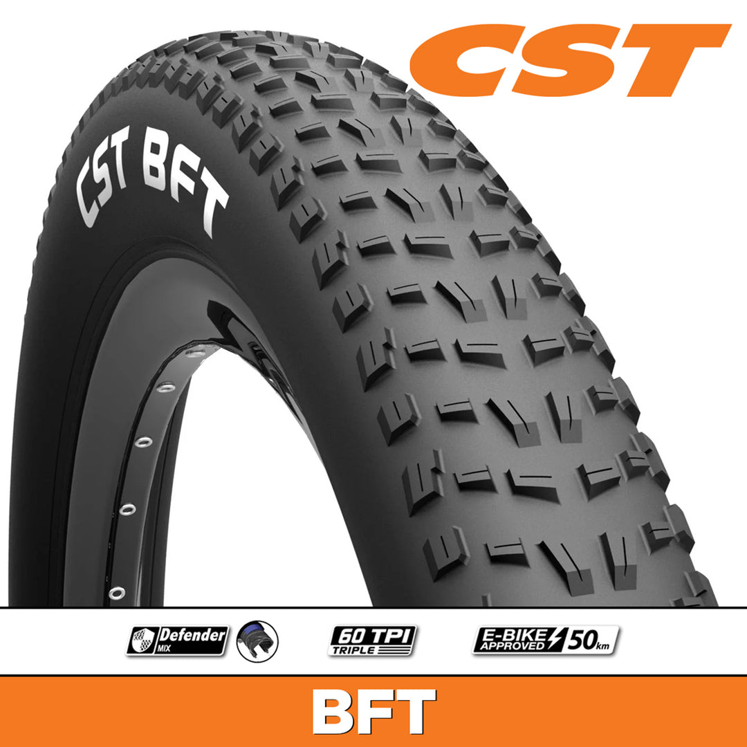 CST BFT Fat Bike Tyre - 26 x 4.0 Wire E50