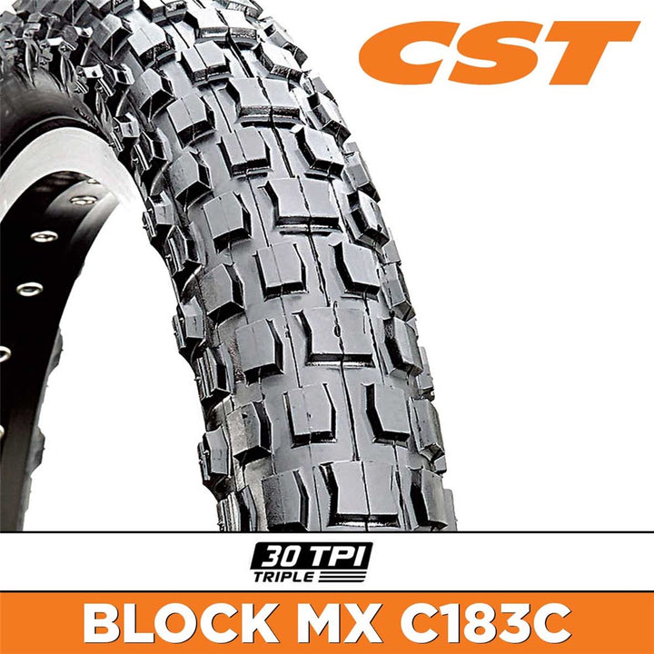 CST Block MX BMX Tyre - 20 x 2.125 Wire