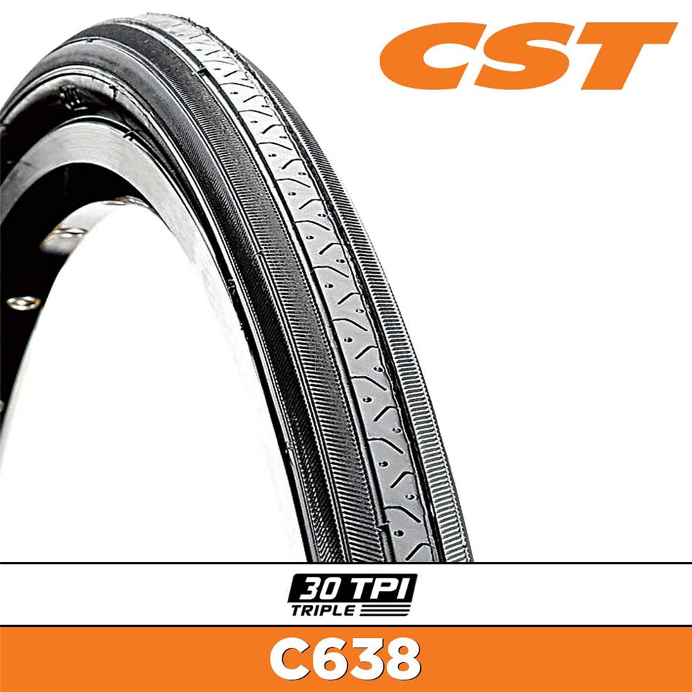 CST C638 Retro Tyre - 27 x 1-1/4 Wire