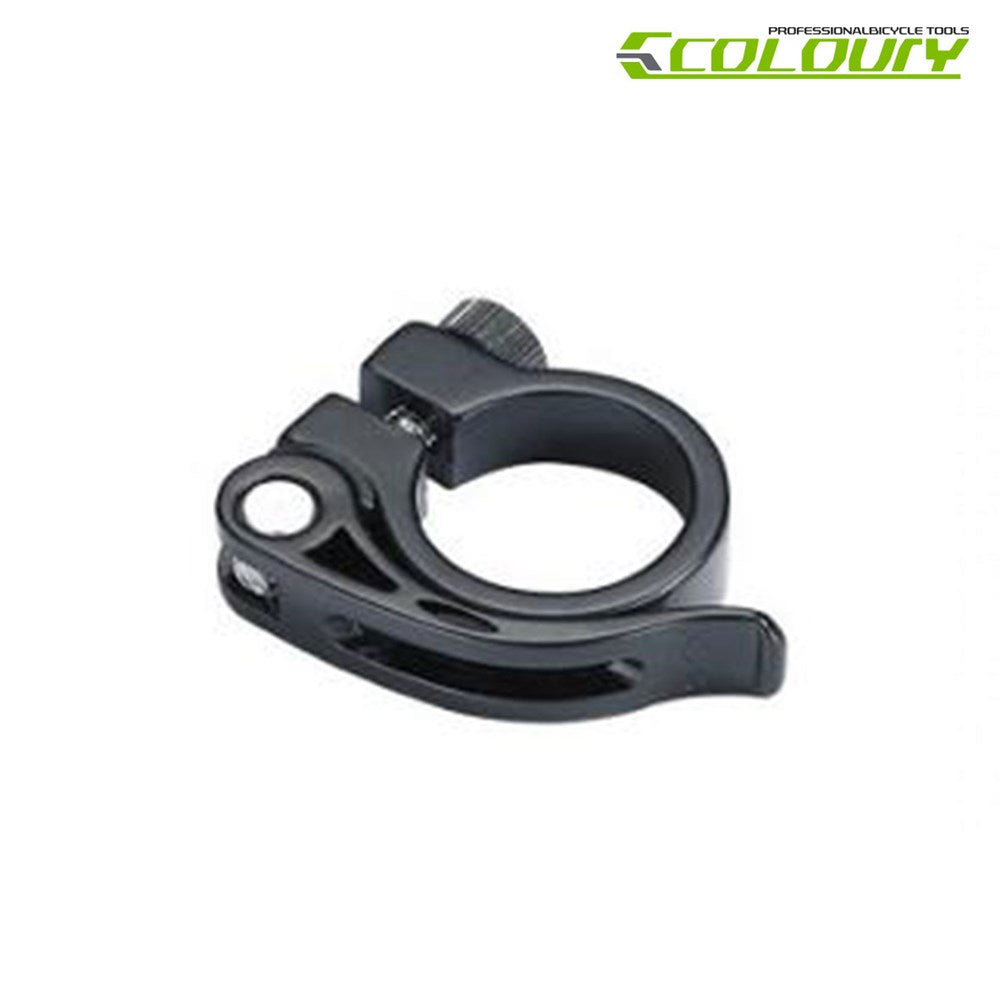 Coloury Quick Release Seatpost Clamp - 31.8mm Black