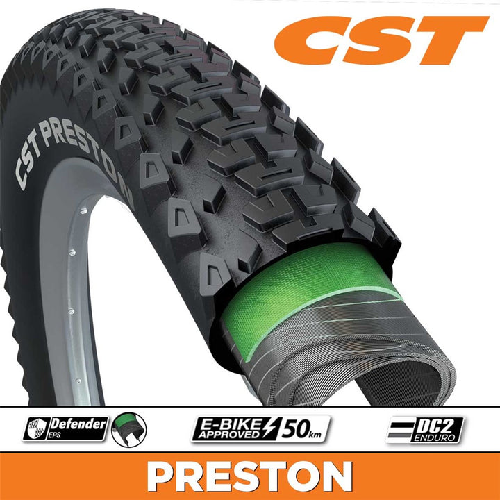 CST Preston Tyre - 27.5 x 2.35 Wire E25