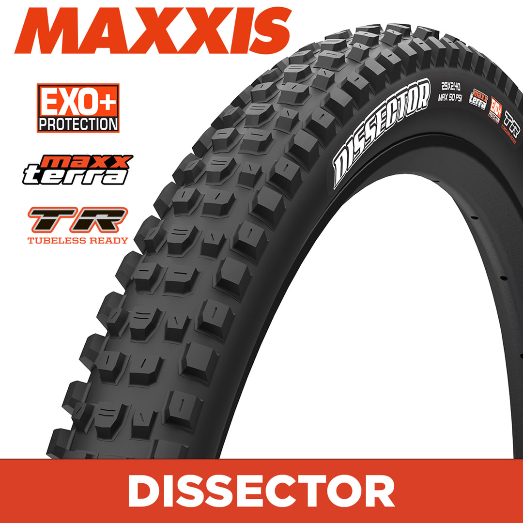 MAXXIS MOUNTAIN - DISSECTOR - 29x2.40 - MaxxTerra / EXO+ / TR - Foldable 60 TPI E50