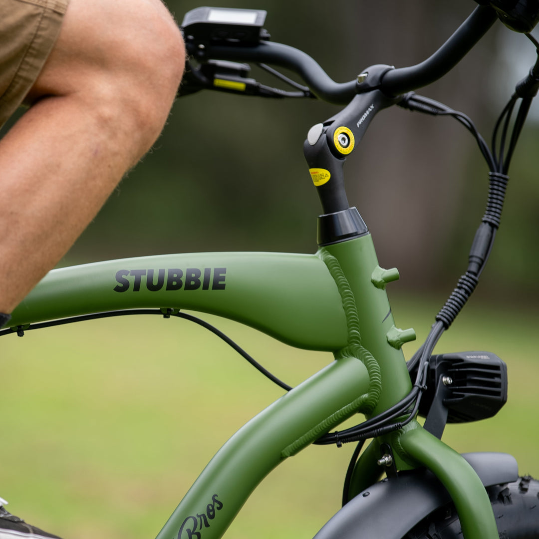 AMPD Brothers Stubbie S3 Electric Bike frame detail