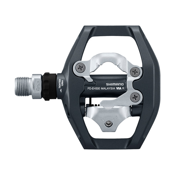 Shimano PD-EH500 SPD / Flat Pedals - Single Sided, Dark Grey