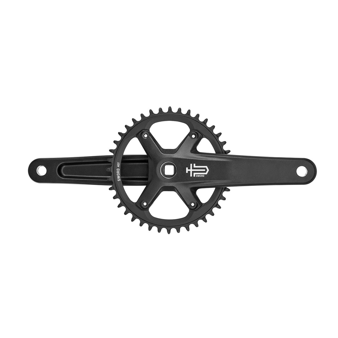microSHIFT Sword Black Crankset - 9 Speed - 1x 40T - 165mm